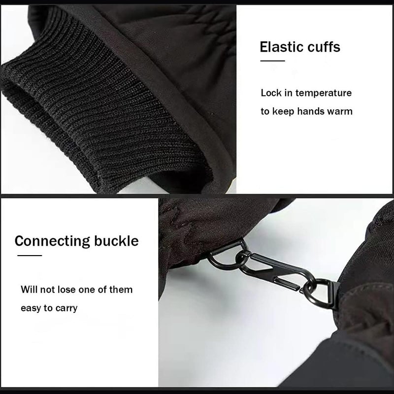 Ottsas Winter Gloves Women for Cold Weather Snow Gloves Touchscreen Ladies Ski Gloves for Women Waterproof Warm Windproof - Image 4
